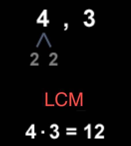 What is the least common multiple of 3 and 4