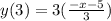 y(3) = 3(\frac{-x - 5}{3})