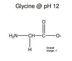 The amino acid glycine (h3n+ch2co2h) has two acidic hs, one with pka = 2.34 and the other with pka=9