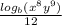 \frac{log_b(x^8y^9)}{12}