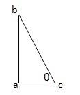 Find the cosine ratio of angle ? . hint:  use the slash symbol ( / ) to represent the fraction bar,
