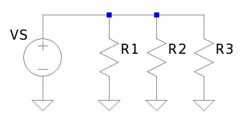 What is the total resistance of a parallel circuit that has three loads?  load one has a resistance
