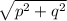 \sqrt{p^{2}+q^{2}  }