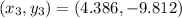 (x_{3},y_{3}) = (4.386,-9.812)
