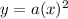 y=a(x)^2