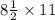 8\frac{1}{2}\times 11