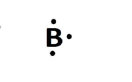 Which lewis electron dot diagram represents a boron atom in the ground state
