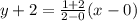 y+2=\frac{1+2}{2-0}(x-0)