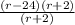 \frac{(r-24)(r+2)}{(r+2)}