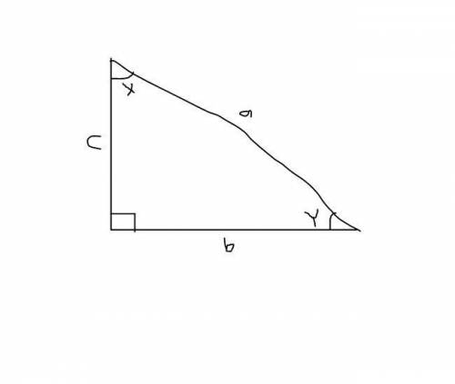 How to find the angle of a right triangle given three sides?