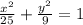 \frac{x^{2}}{25}+\frac{y^{2}}{9}=1