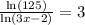 \frac{\ln \left(125\right)}{\ln \left(3x-2\right)}=3