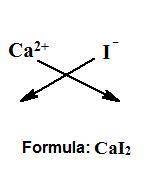 What is the formula of a compound formed between iodine (i) and calcium (ca)?