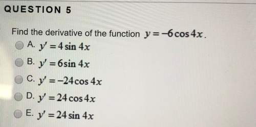 Find the derivative of the function