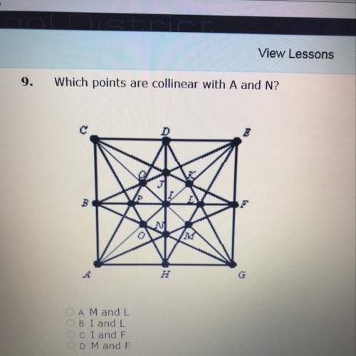 Which points are collinear with a and n?