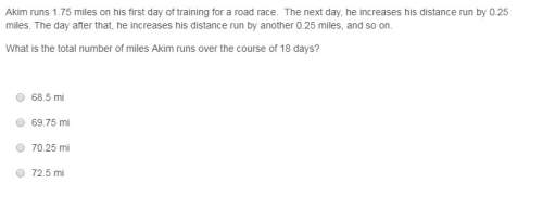 What is the total number of miles akim runs over the course of 18 days?