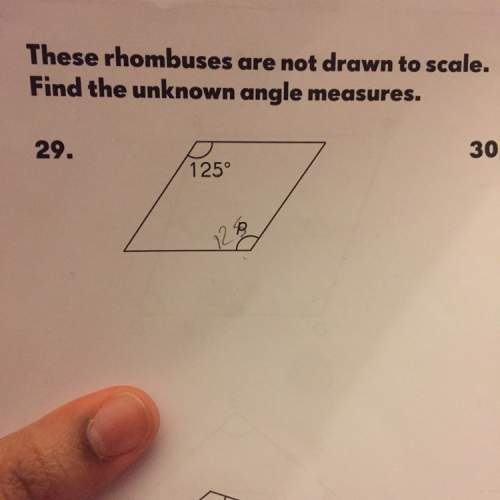 How do i find the angle measurement of a rhombus