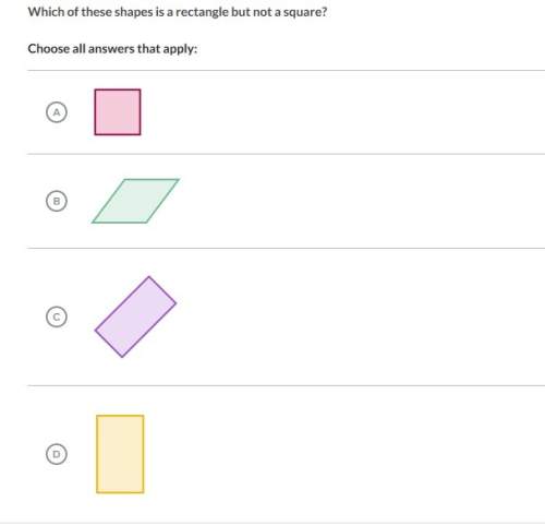 Which of these shapes is a rectangle but not a square?