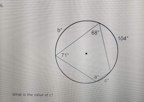 Geometry! what is the value of c..