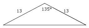 What are all the possible classifications for the following triangle? a. right-angled b. isosceles