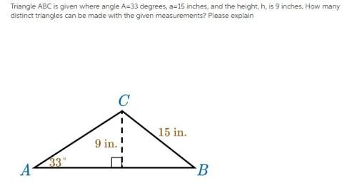 Will give brainliest! how many distinct triangles can be made? i think i have to first find the me