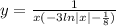 y=\frac{1}{x(-3ln|x|-\frac{1}{8})}