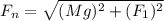 F_ {n} = \sqrt {(Mg) ^ 2 + (F_ {1}) ^ 2}