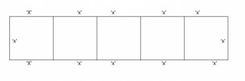 5squares are placed end to end as below (see pic). what is the perimeter of the rectangle formed by