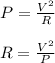 P= \frac{V^{2} }{R} \\\\R=\frac{V^{2} }{P}