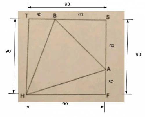 What is the area and perimeter of triangle hab?