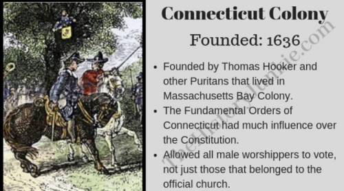 Why was the connecticut colony started