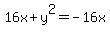 Which is the equation of a parabola with vertex (0,0) and directrix x= -2?