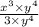 \frac{x^3\times y^4}{3\times y^4}