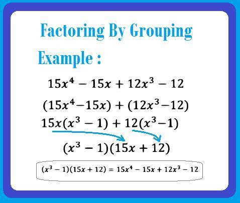 Which shows one way to determine the factors of x3 + 5x2 – 6x – 30 by grouping?  x(x2 – 5) + 6(x2 –