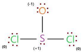 Write a lewis structure that obeys the octet rule for socl2 (s is the central atom) and assign forma