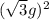 (\sqrt{3}g)^2