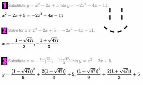 Write in vertex form 1) y=x^2-2x+5  2) y=-2x^2-4x-11