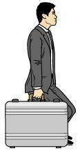 Aman attempts to pick up his suitcase of weight w_s by pulling straight up on the handle. (part a fi