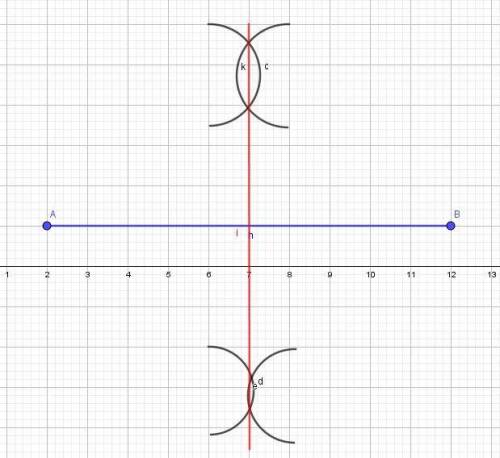 Construct construct a line segment or an angle—it's your choice!  then, bisect the segment or angle