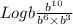 Logb\frac{b^{10}}{b^{6}\times b^{3}}