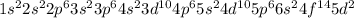 1s^22s^22p^63s^23p^64s^23d^{10}4p^65s^24d^{10}5p^66s^24f^{14}5d^2