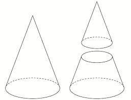 Which of the following shapes is the cross-section for a cone  a.triangle b.square c.circle  d.penta