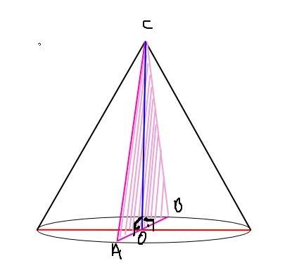 You have a cone with a radius of 4 ft and a height of 12 ft. what is the height of the triangle form