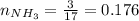 n_{NH_{3}}=\frac{3}{17}=0.176