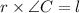 r\times \angle C = l