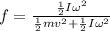 f = \frac{\frac{1}{2}I\omega^2}{\frac{1}{2}mv^2 + \frac{1}{2}I\omega^2}