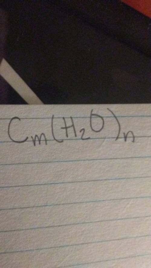 What is a carbohydrate molecular formula
