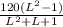 \frac{120 (L^{2}-1)}{L^{2}+L+1 }