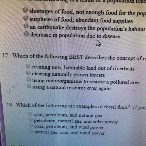 Which of the following best describes the concept of reclamation