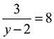 Find the value of y in the equation